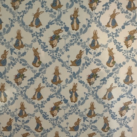 🐰 Blue & White Peter Rabbit 🐰 Throw Blanket - Picture 2 of 6